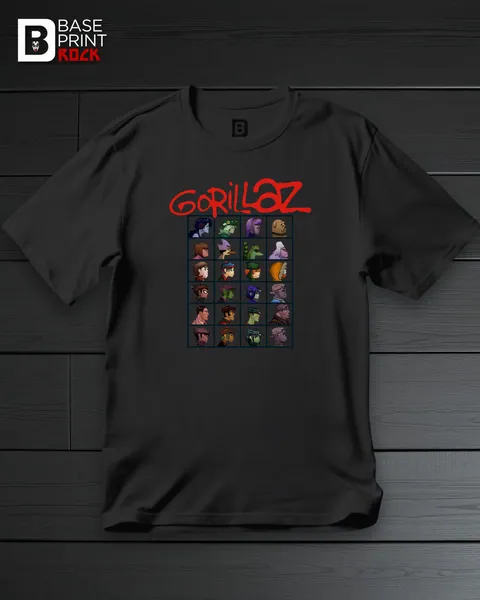 Camiseta Gorillaz Folks