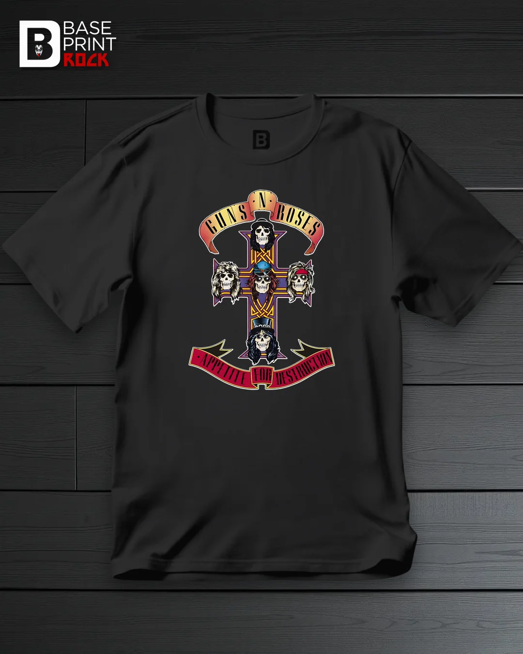 Camiseta Guns n' Roses Appetite for Destruction Cross