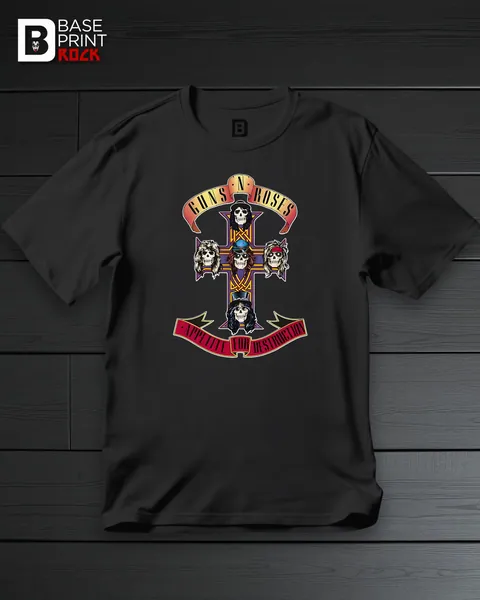 Camiseta Guns n' Roses Appetite for Destruction Cross