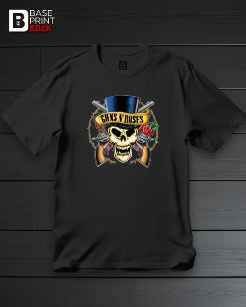 Camiseta Guns n' Roses Skull Classic