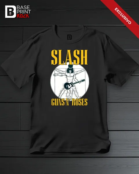Camiseta Guns n' Roses Slash Vitruviano
