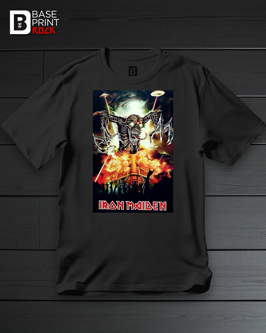 Camiseta Iron Maiden Alien