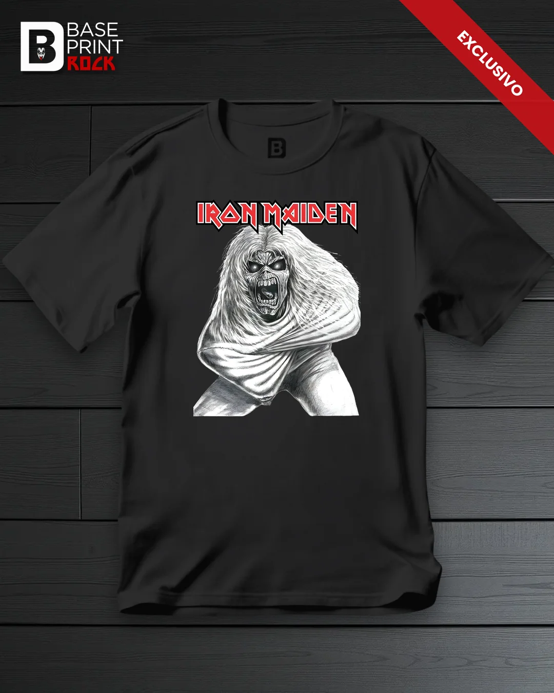 Camiseta Iron Maiden Eddie Crazy