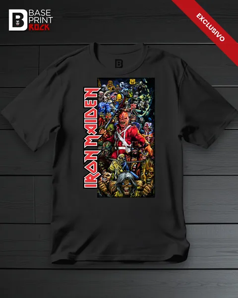Camiseta Iron Maiden Eddies Faces