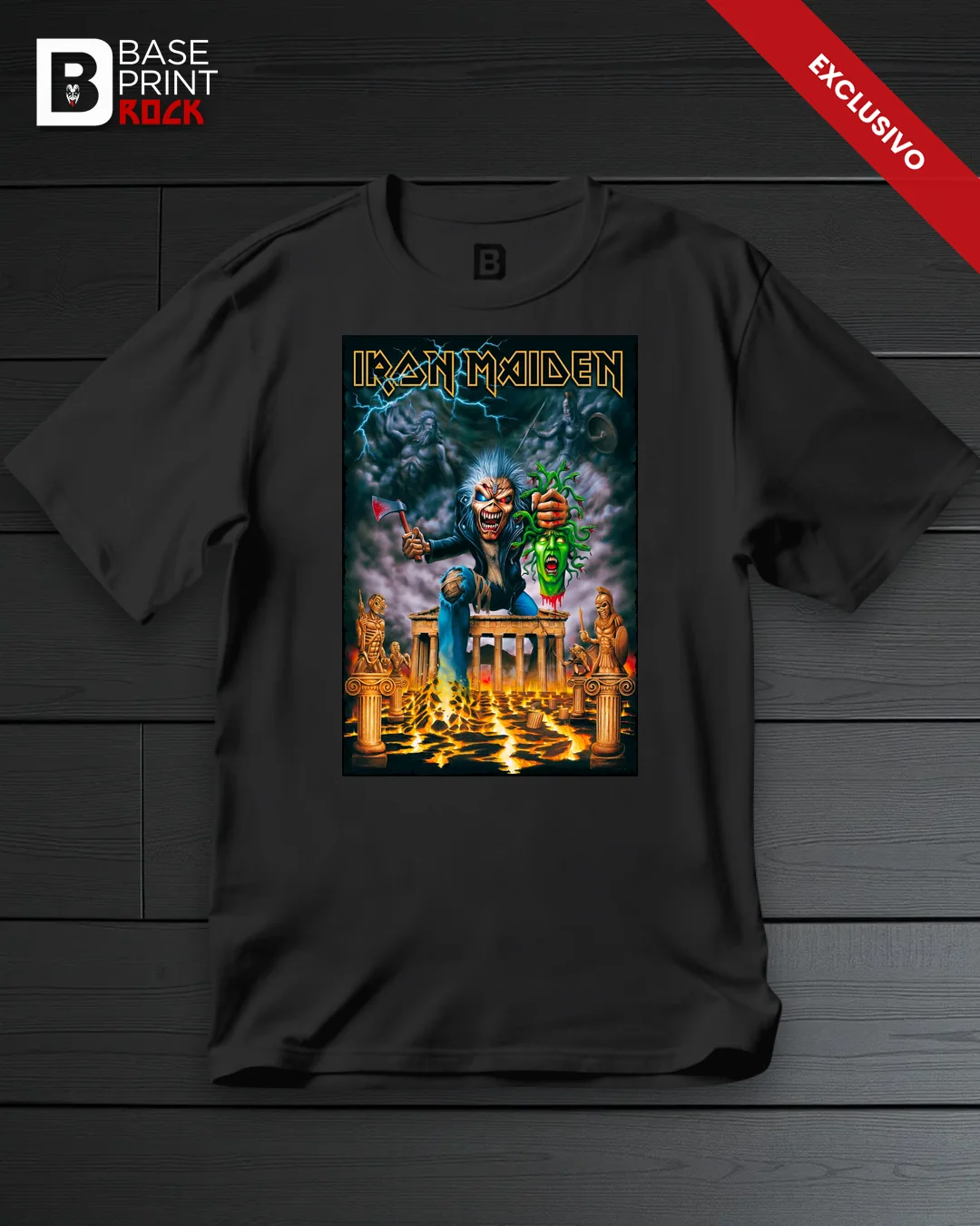 Camiseta Iron Maiden Medusa