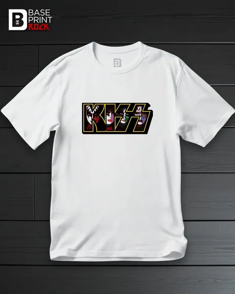 Camiseta Kiss Letreiro