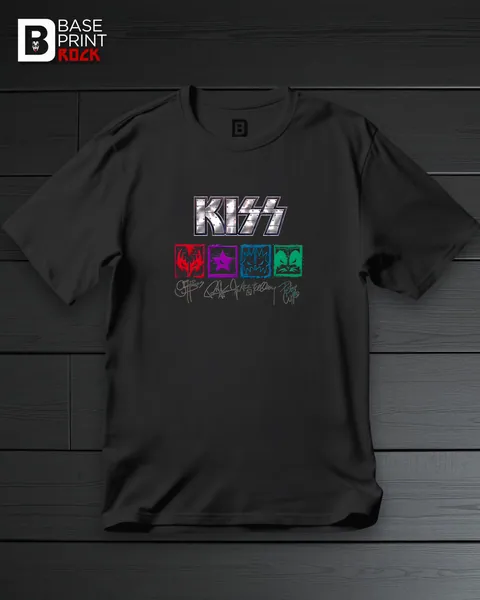 Camiseta Kiss Signatures