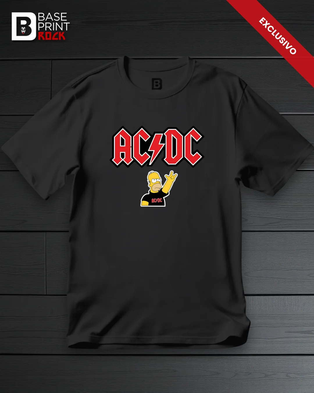 Camiseta Linha Homer AC/DC 2