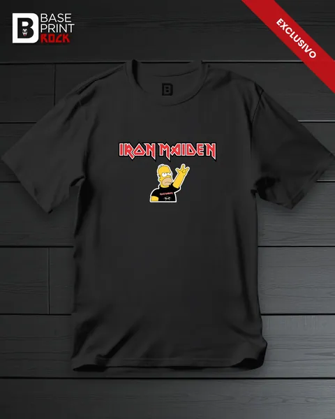 Camiseta Linha Homer Iron Maiden 2