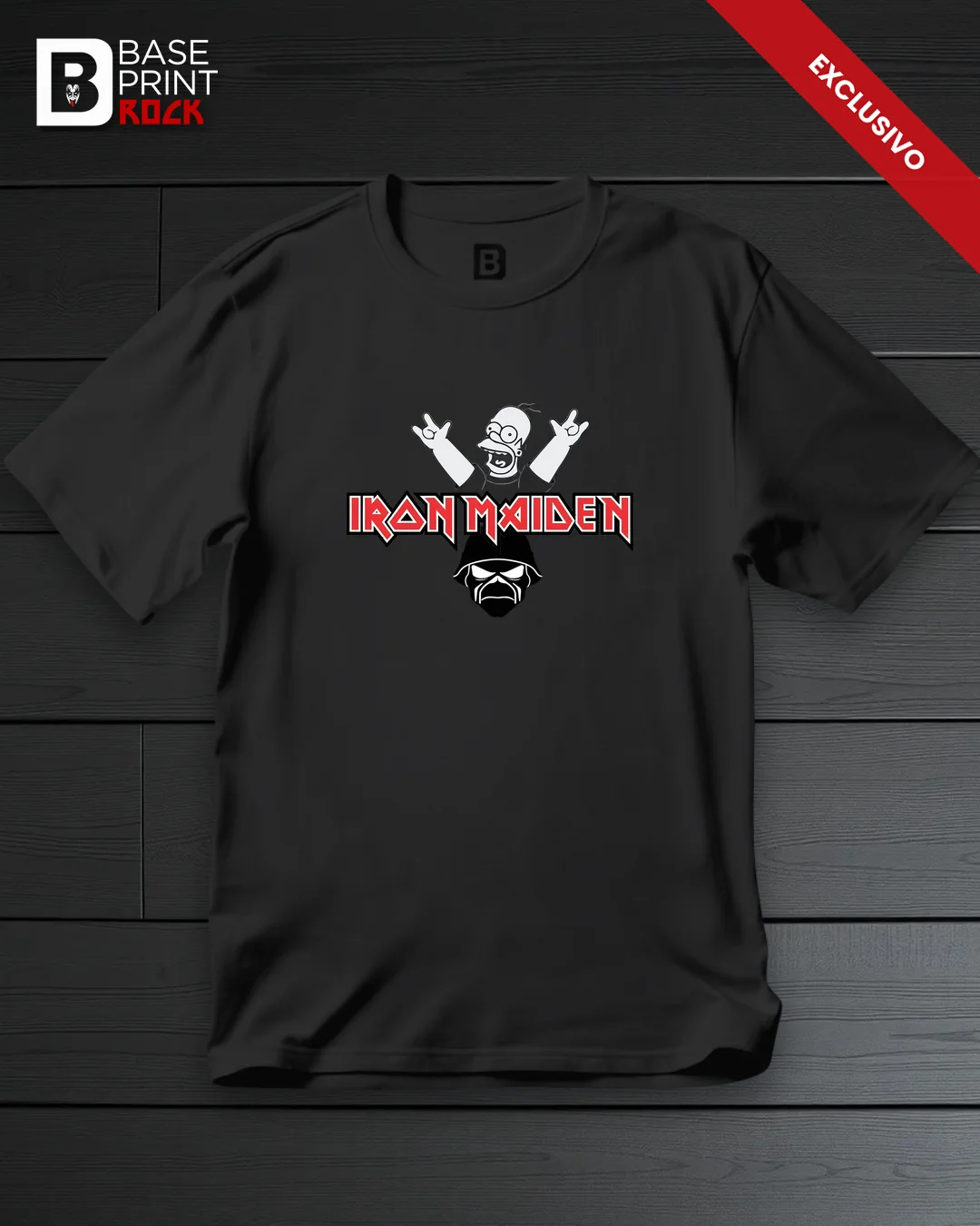 Camiseta Linha Homer Iron Maiden 3