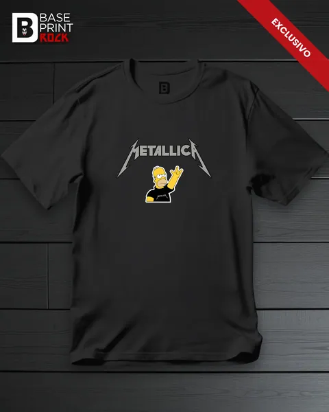 Camiseta Linha Homer Metallica 2
