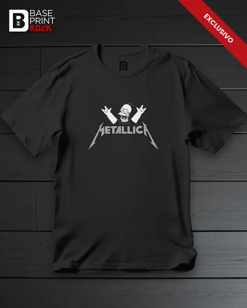 Camiseta Linha Homer Metallica 3