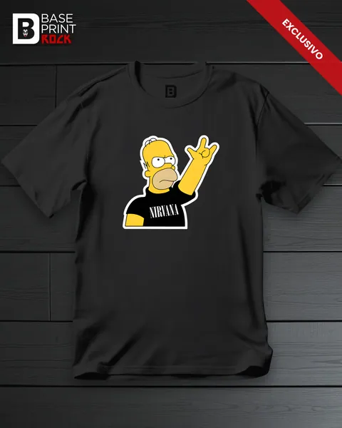 Camiseta Linha Homer Nirvana 1