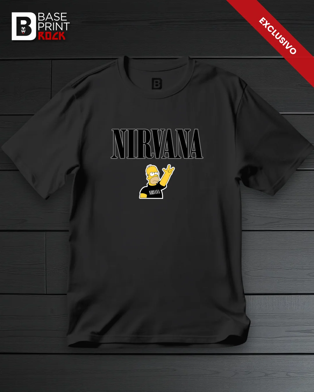 Camiseta Linha Homer Nirvana 2