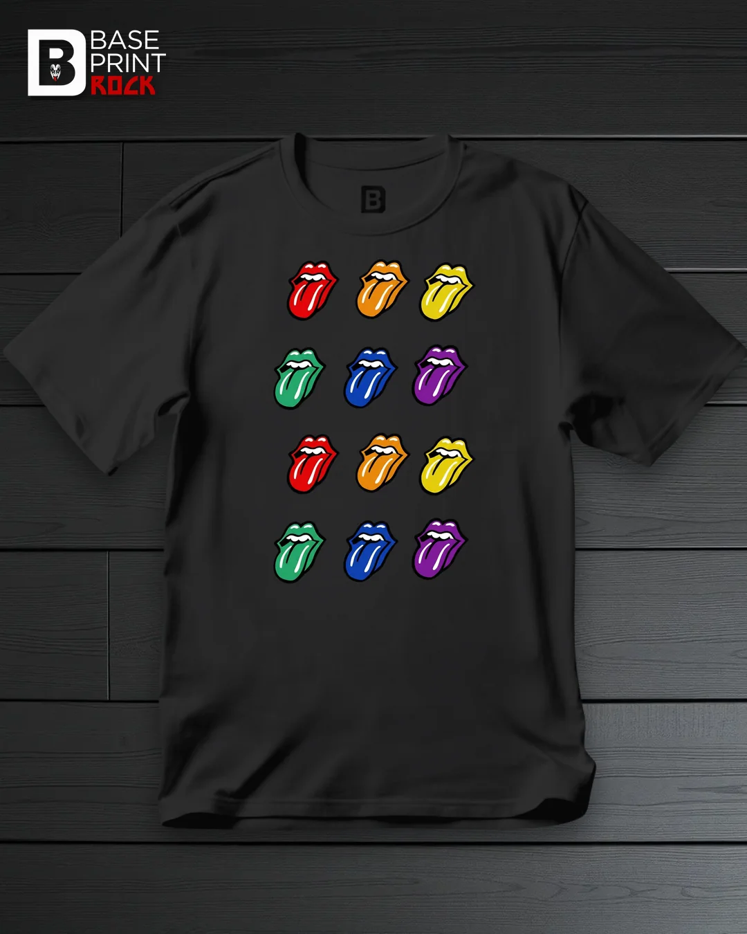Camiseta Lips & Tongue Color