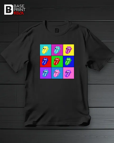 Camiseta Lips & Tongue Mosaic