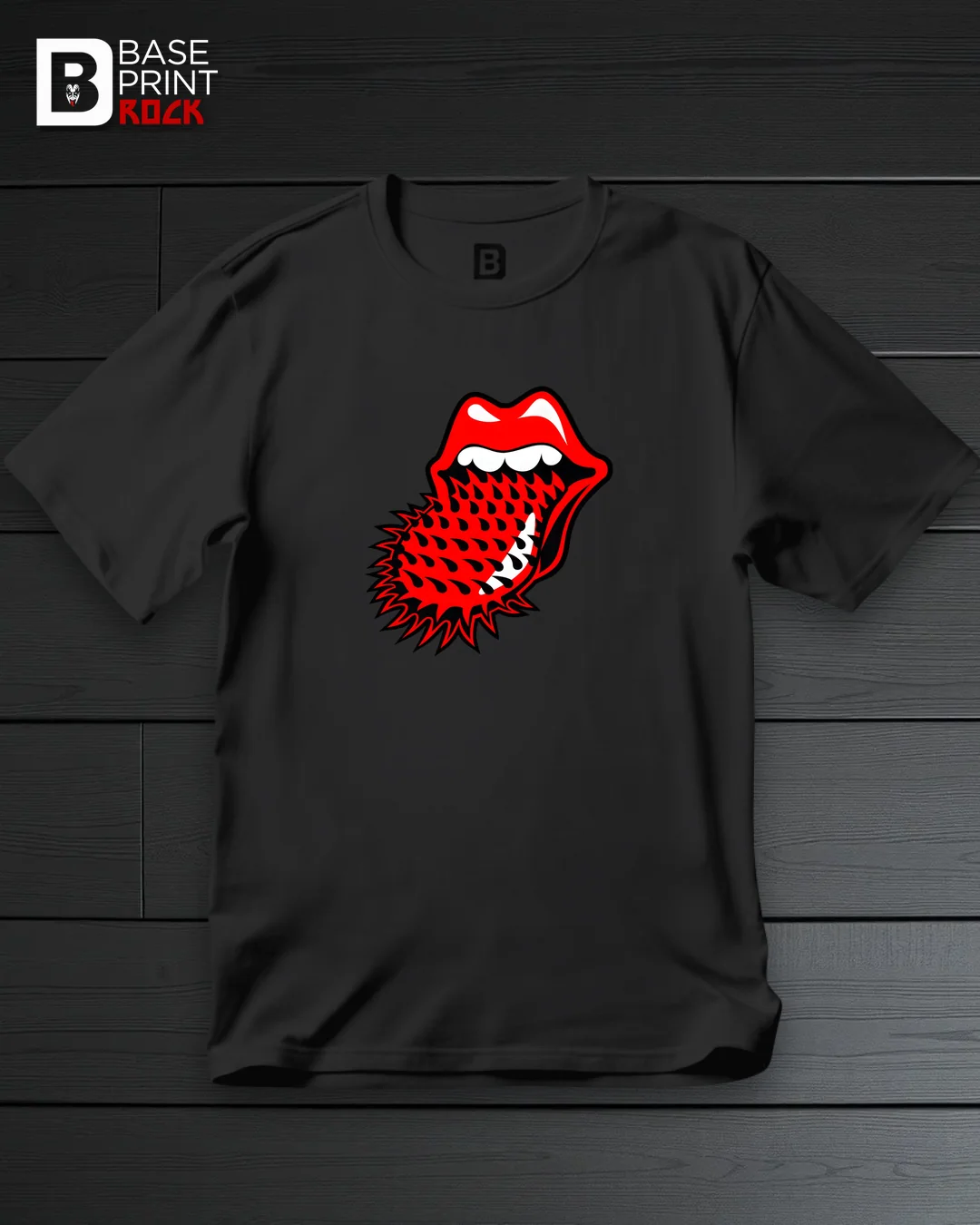 Camiseta Lips & Tongue Spiked