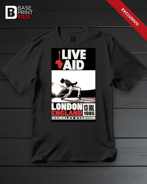 Camiseta Live Aid 1985 Queen