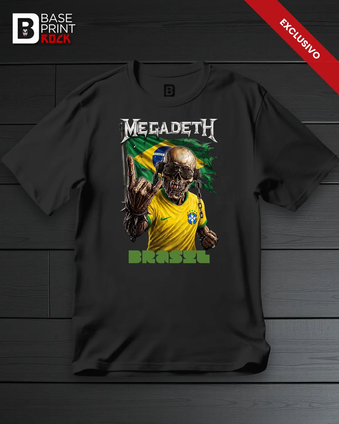 Camiseta Megadeth Brasil