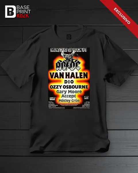 Camiseta Monsters of Rock 1984