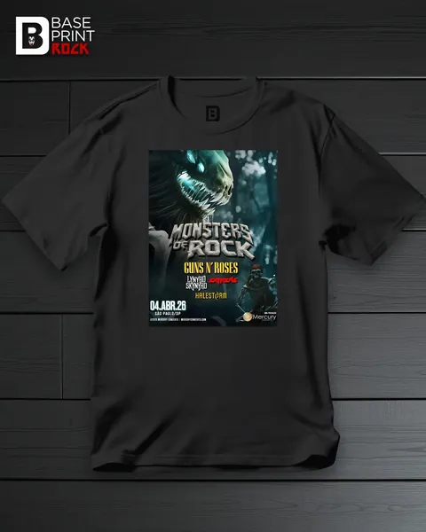 Camiseta Monsters of Rock 2026 Brasil