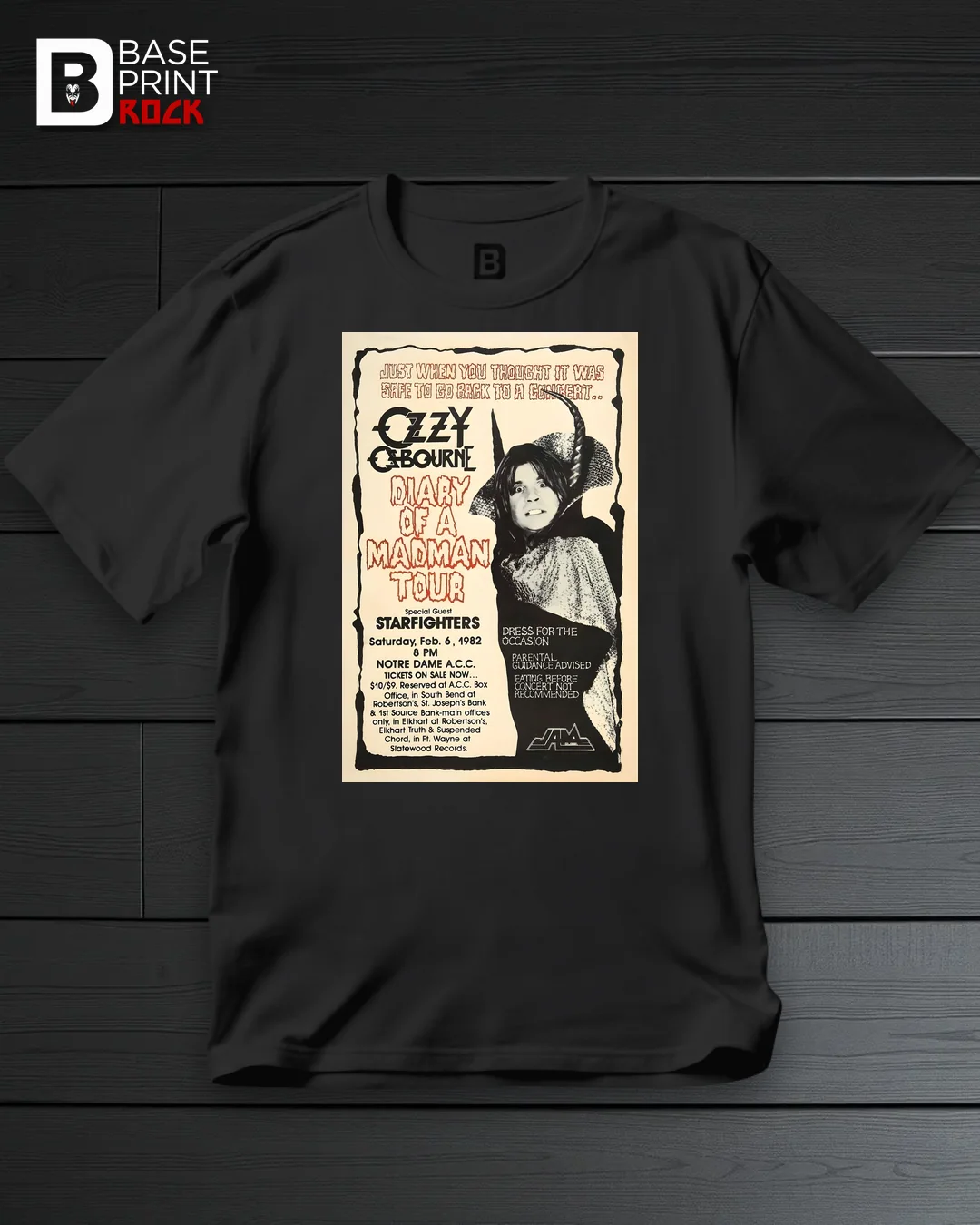 Camiseta Ozzy Diary of a Madman Tour