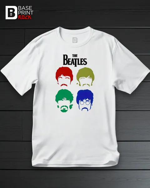 Camiseta The Beatles Classic Formation Color