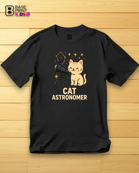 Camiseta Cat Astronomer