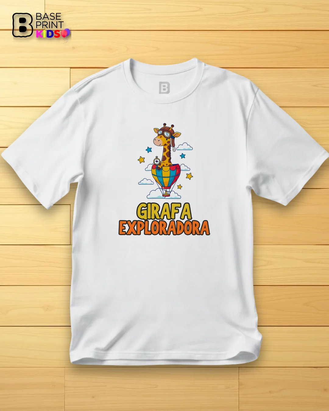 Camiseta Girafa Exploradora