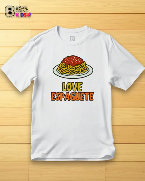 Camiseta Love Espaguete