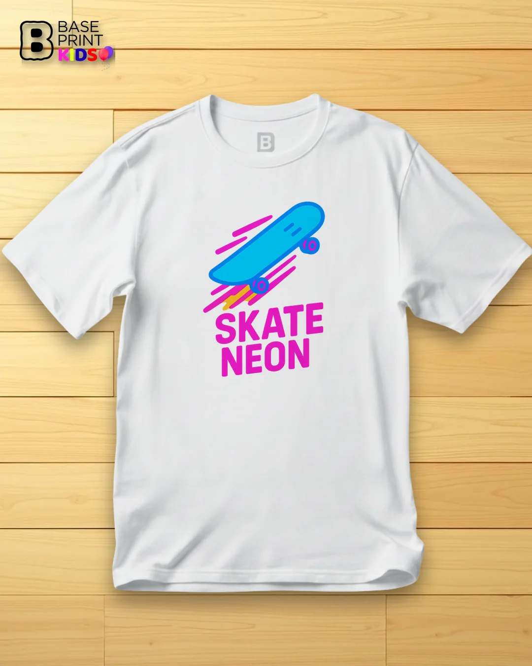 Camiseta Skate Neon