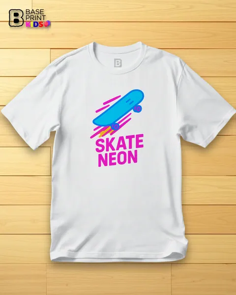 Camiseta Skate Neon