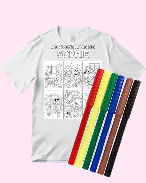 Para colorir: As aventuras de [nome]