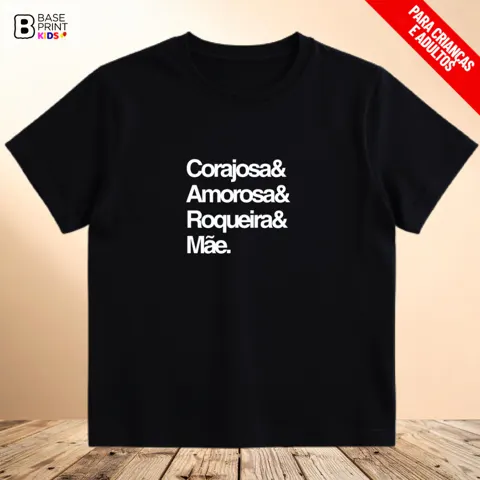 Camiseta Mãe Roqueira