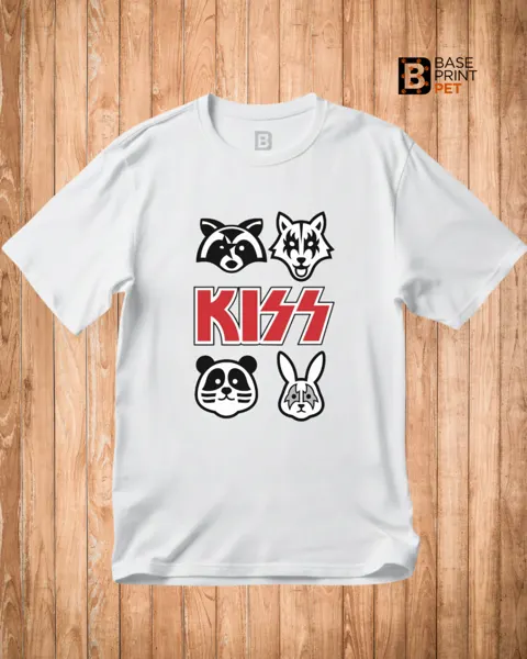 Camiseta Pet Kiss Rocker