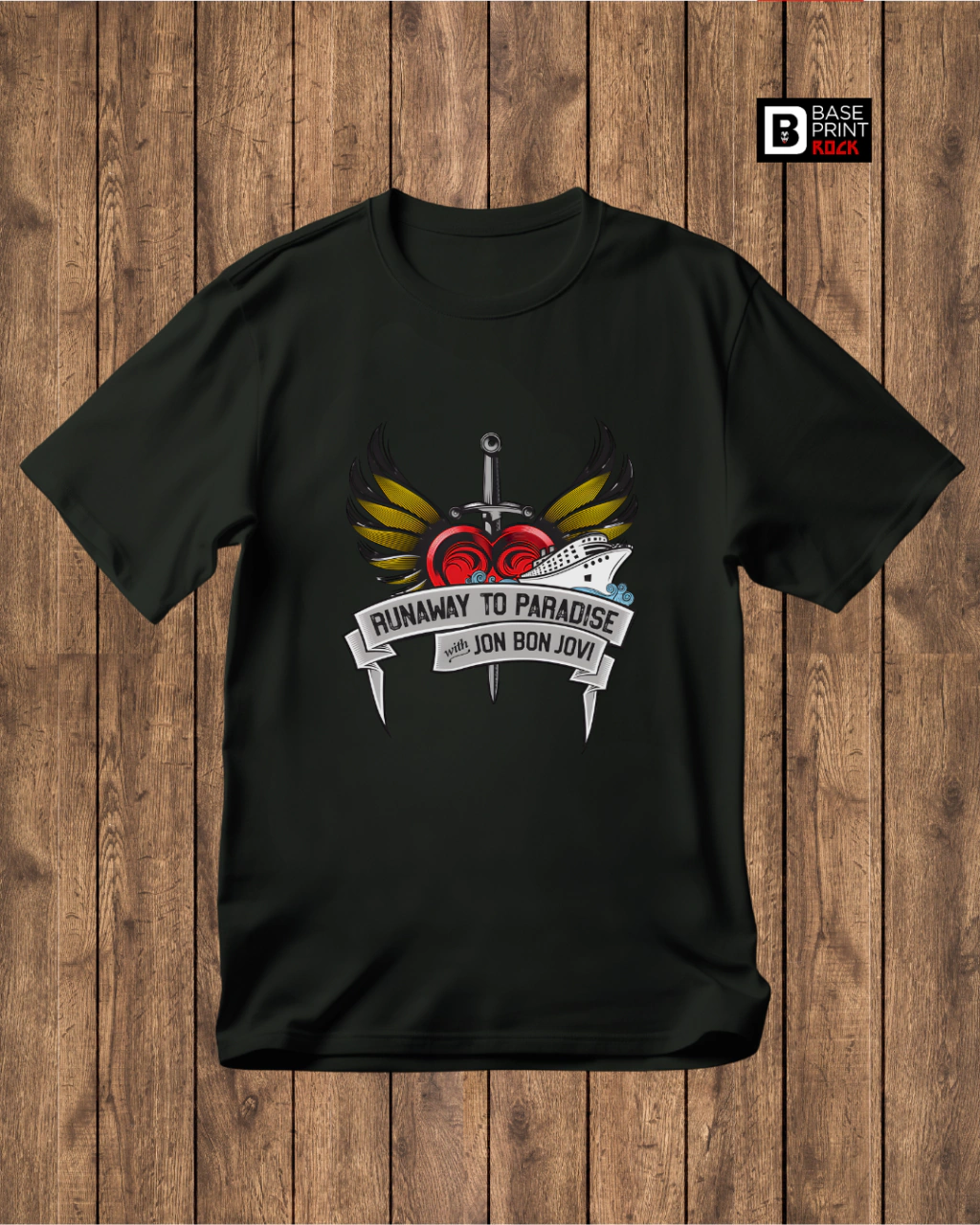Camiseta Bon Jovi Runway to Paradise