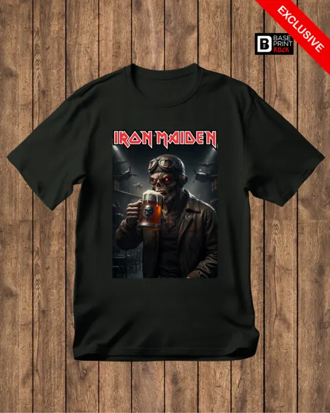 Camiseta Iron Maiden Eddie Cerveja