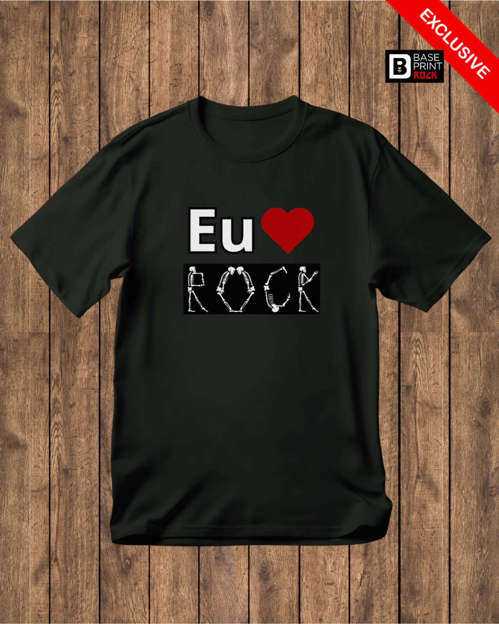 Camiseta Eu Amo Rock