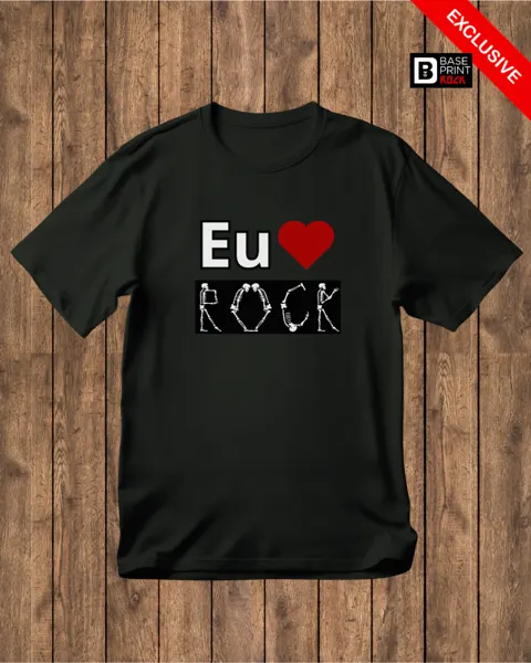 Camiseta Eu Amo Rock