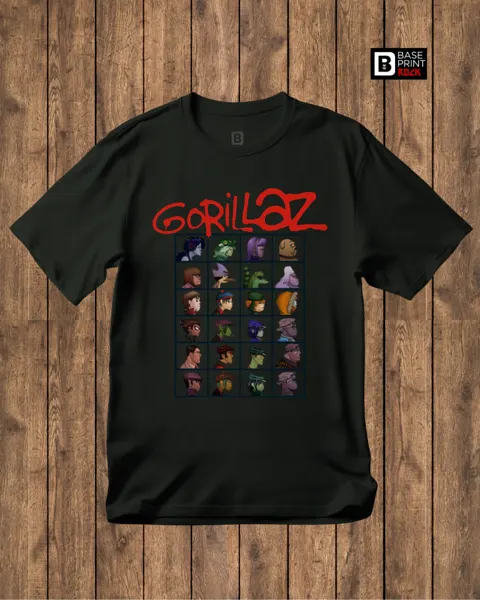 Camiseta Gorillaz Folks