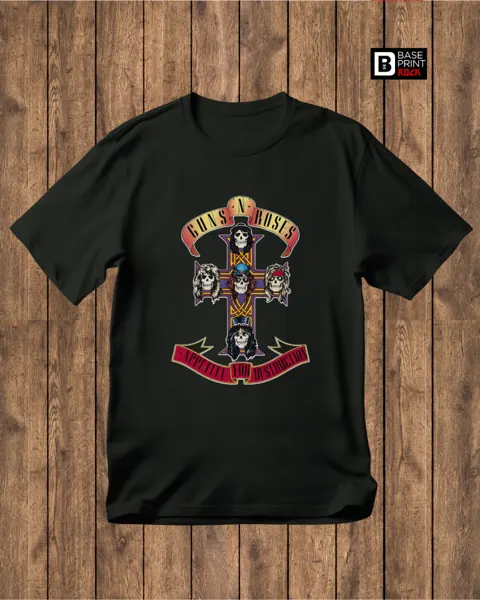 Camiseta Guns n' Roses Appetite for Destruction Cross