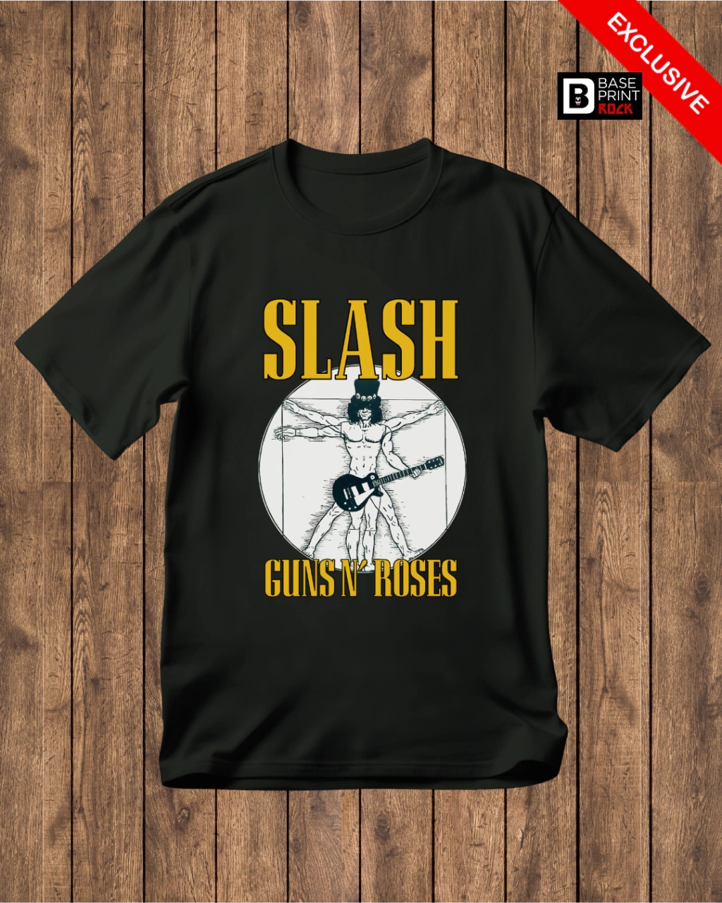 Camiseta Guns n' Roses Slash Vitruviano