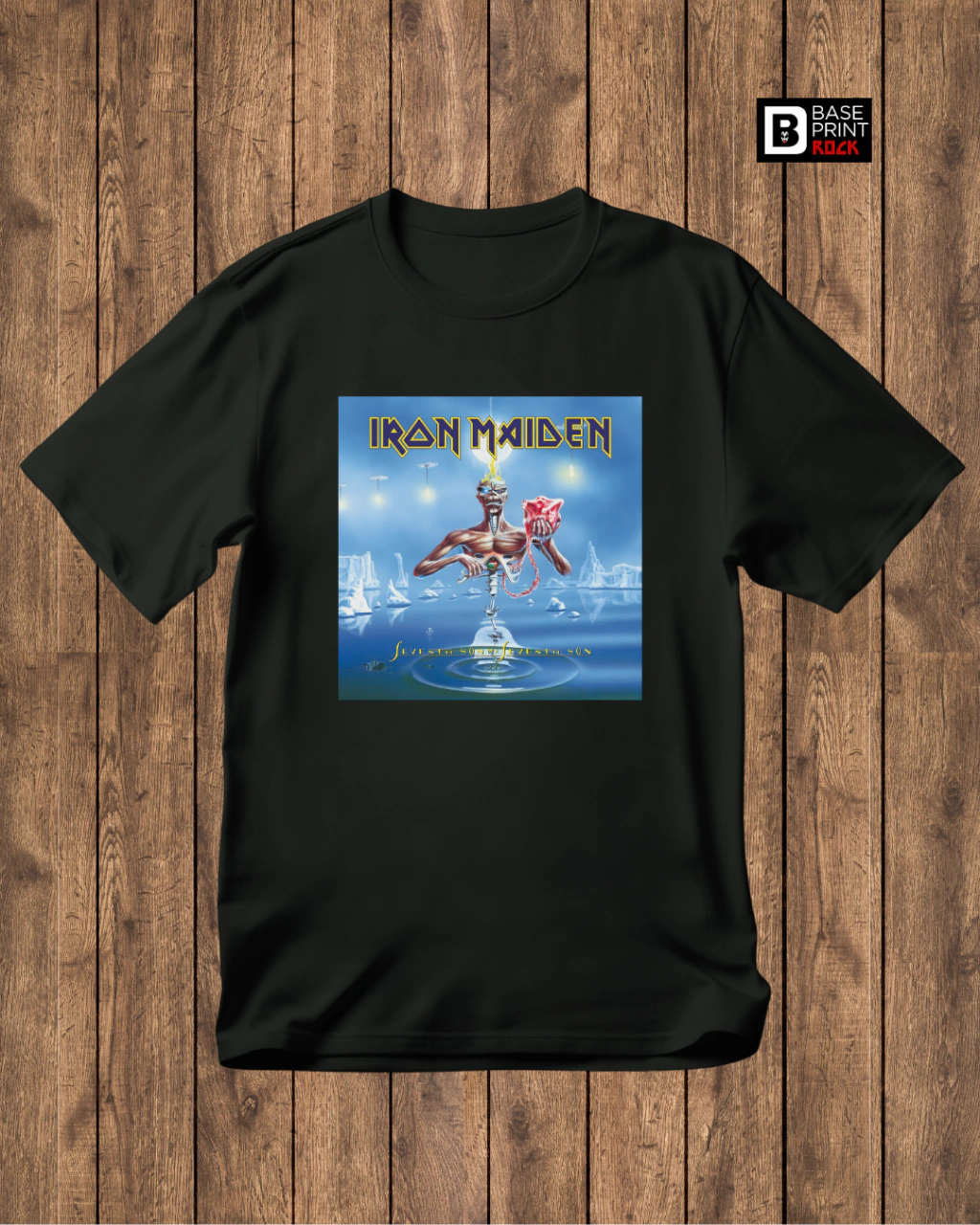 Camiseta Iron Maiden 7th Son