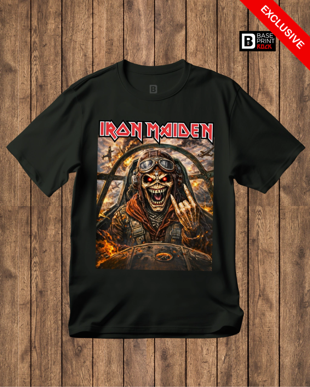 Camiseta Iron Maiden Aviator