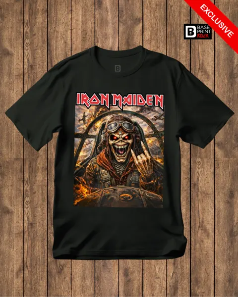 Camiseta Iron Maiden Aviator