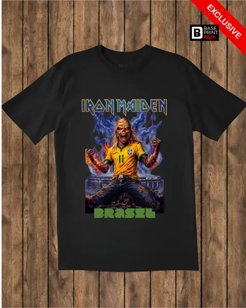 Camiseta Iron Maiden Brasil