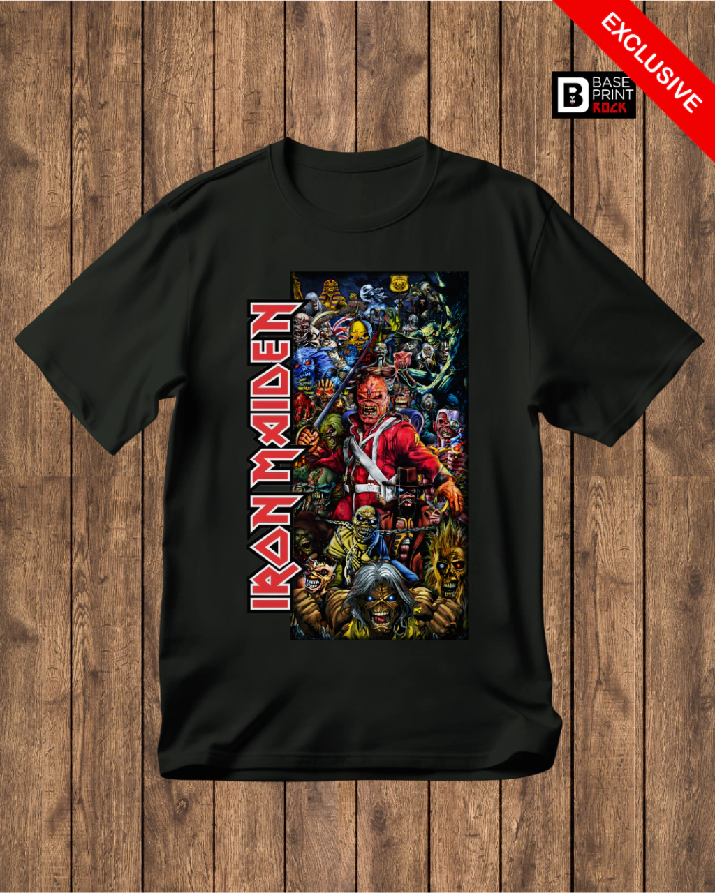 Camiseta Iron Maiden Eddies Faces