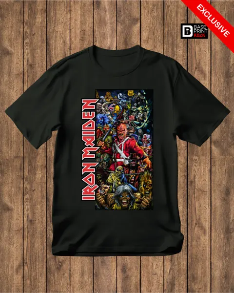 Camiseta Iron Maiden Eddies Faces