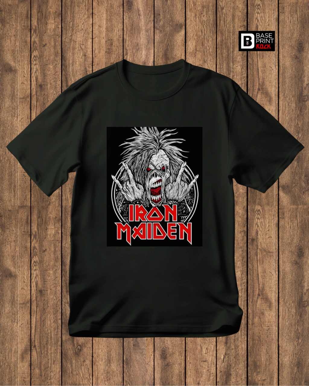 Camiseta Iron Maiden RnR