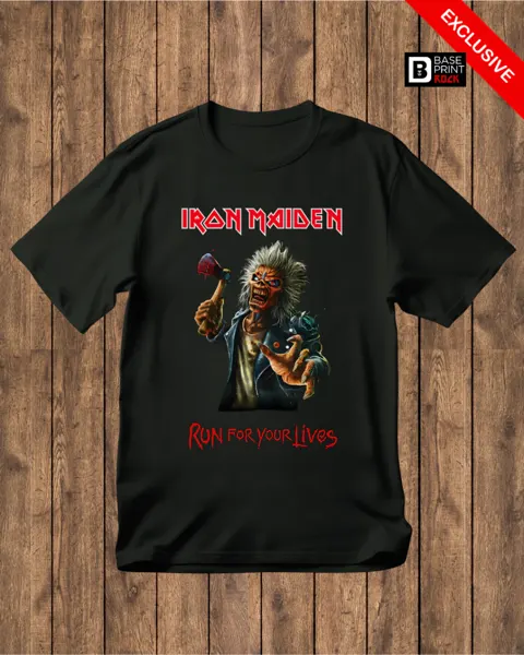 Camiseta Iron Maiden Run for Your Lives